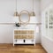 James Martin Vanities 48'' Single Vanity, Light Mappa Burl and Polished White w/ 3 CM White Zeus Quartz Top D804-V48-LMB-3WZ - alternate 2